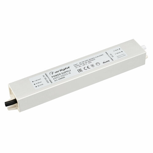 Arlight Блок питания ARPV-05025-B (5V, 5.0A, 25W) (Arlight, IP67 Металл, 3 года)