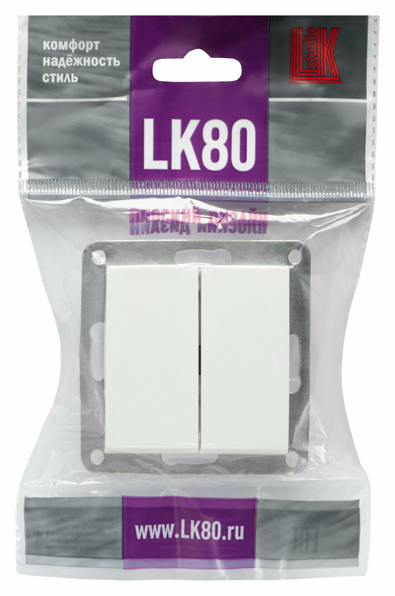 Выключатель клавишный проходной LK Studio LK80 841304
