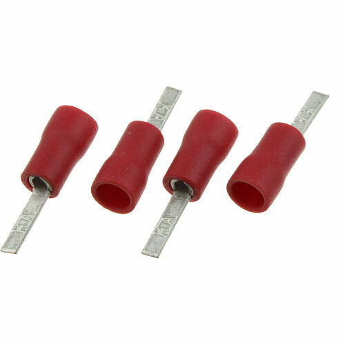 Разъем клемма, набор шт 0.5-1.5мм. кв*11мм, красный упаковка 4шт