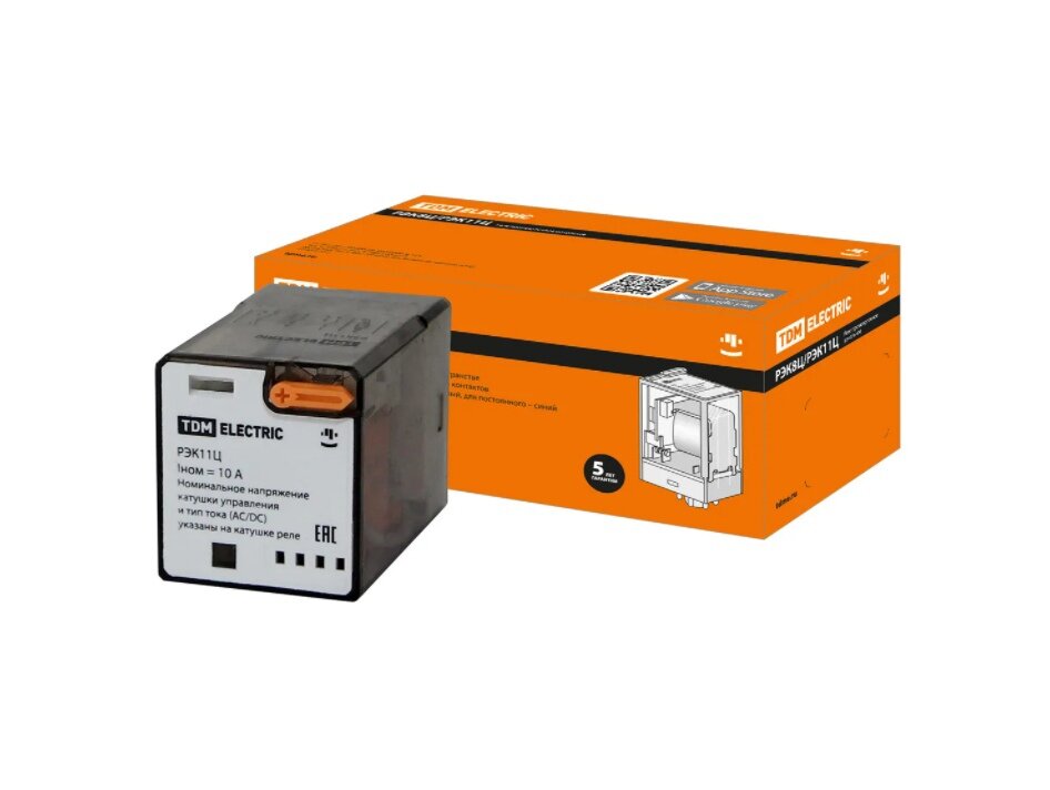 фото Реле РЭК11Ц/3 10А 230В AC (без разъема Р11Ц арт. SQ1503-0041) TDM SQ0701-0110