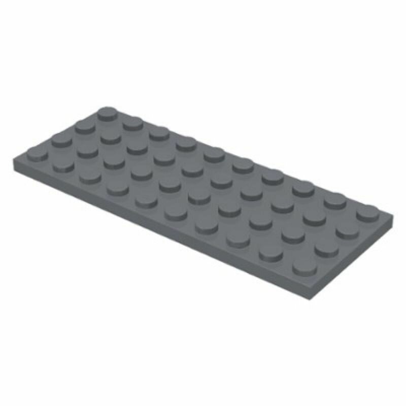 LEGO Пластина 4 x 10, темно-серый (3030 / 4211122) набор из 25 шт.
