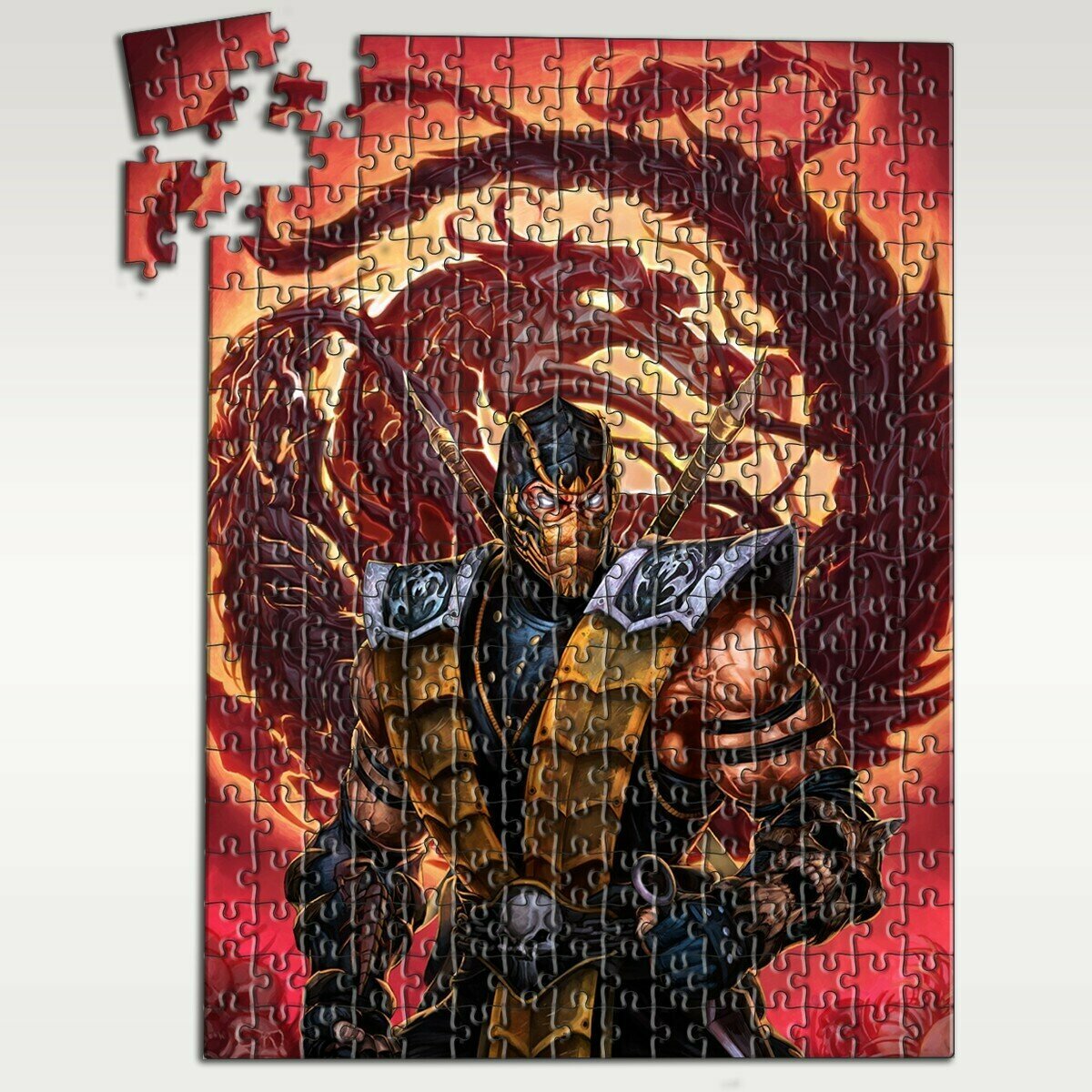 Пазл картонный А3: модель игра Mortal Kombat - 8180 П
