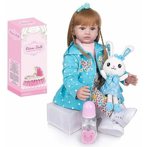 Кукла (50см) в голубом плаще с аксессуарами в коробке кукла 50см в боди 1 birthday с аксессуарами в коробке