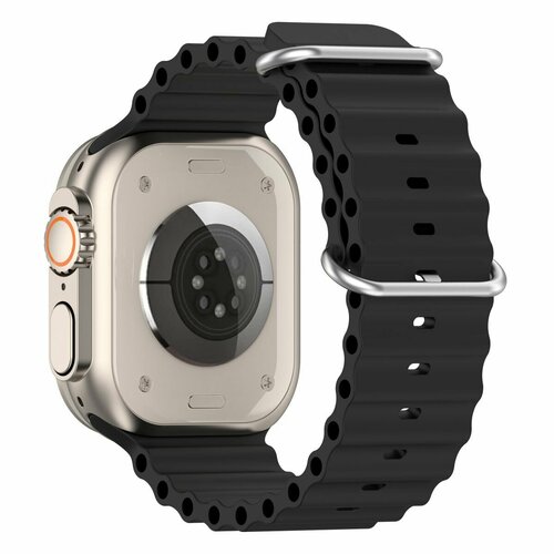 Ремешок Ocean Silicone для Apple Watch 42/44/45/49mm, Black