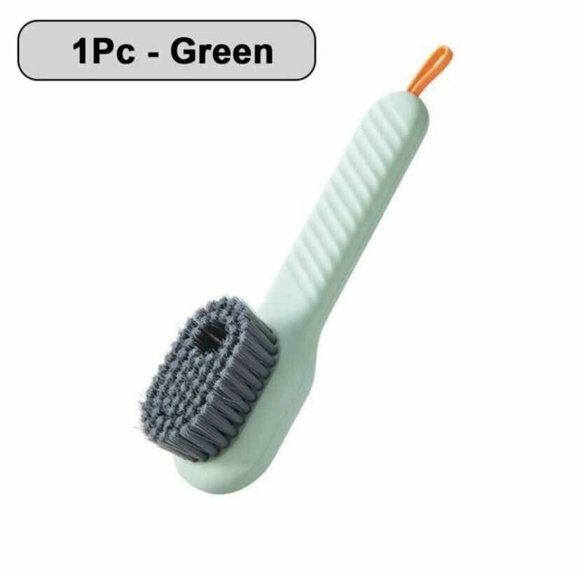 фото Щетка с дозатором для обуви зеленая