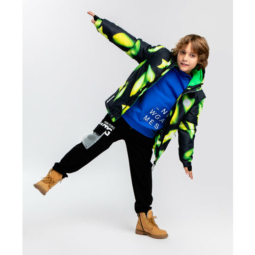 фото Куртка button blue, размер 134, мультиколор