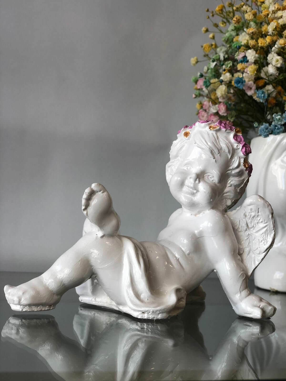 Статуэтка фигурка "Ангел", красивый декор для дома, ангелочек декоративный, оригинальный подарок на день рождения.