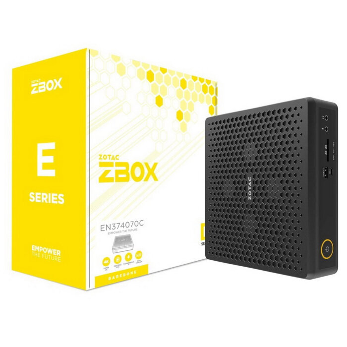 ZOTAC ZBOX-EN374070C-BE, i7-13700HX, RTX4070 LAPTOP,2x DDR5 and M.2 SSD SLOTS, wifi, bt, EU plug DUAL 2.5G LAN, 2x DP, 1x HDMI
