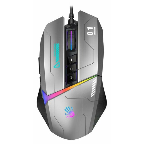 Мышь A4Tech Bloody W60 Max Gun серыйчерный оптическая 10000dpi USB 10but 340500₽