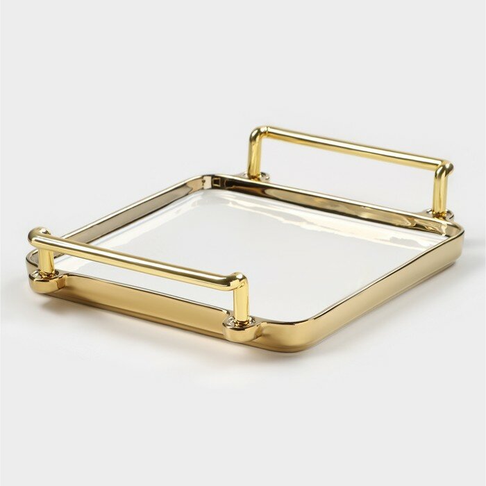 фото Блюдо керамическое для подачи Gold, 18,8×23×4,6 см