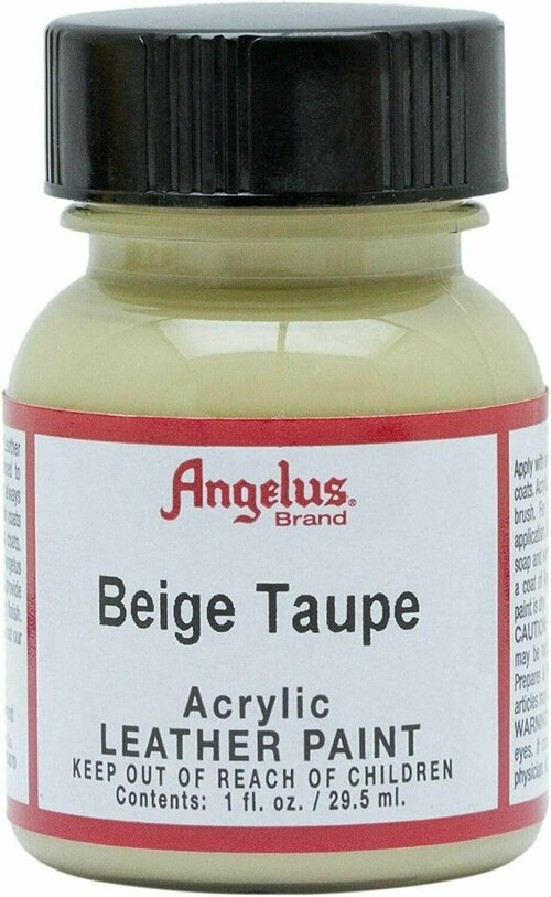 Акриловая художественная краска Angelus для ткани и кожи, Beige taupe 165 (светло-бежевый), 29.5 мл