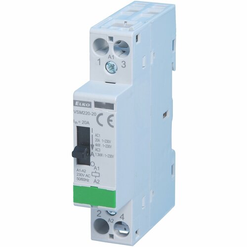 Контактор VSM220-02/230V, 2x20 A, 2 x отключающий, ручное управление 8595188128100