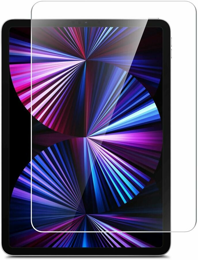 Защитное стекло BORASCO Hybrid Glass для Apple iPad Pro 2021 11", 11", 1 шт [40256] - фото №3