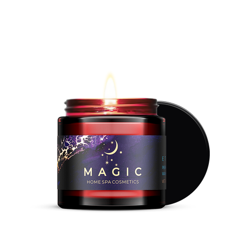 Свеча ароматическая MAGIC 5 ELEMENTS / соевая парфюмированная свеча с натуральными маслами Свеча
