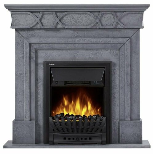 Камин Electrolux Firelight Antico​ Classic серый с очагом EFP/P 1020LS