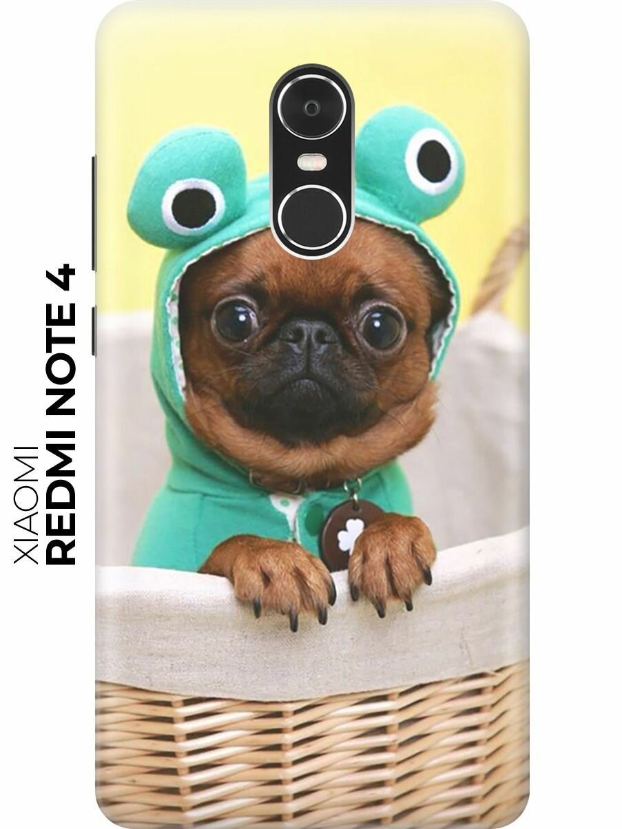 RE: PA Накладка Transparent для Xiaomi Redmi Note 4 с принтом "Собака в смешной шапке"