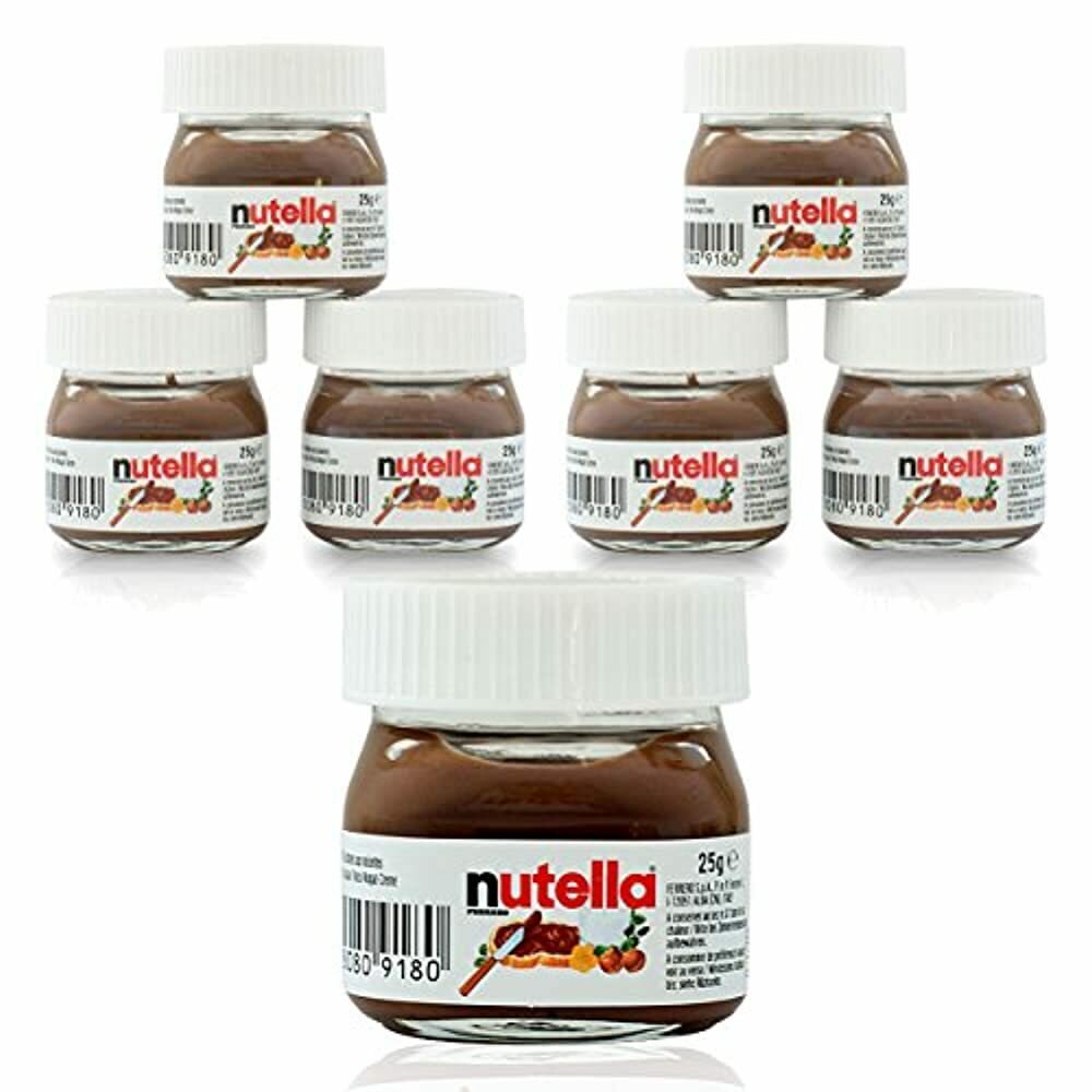 Шоколадная паста Ferrero Nutella Mini (Великобритания), 25 г (упаковка 6 шт) - фотография № 1