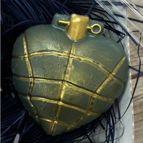 Сердце граната - форма для мыла пластиковая пластиковая форма шелковое сердце