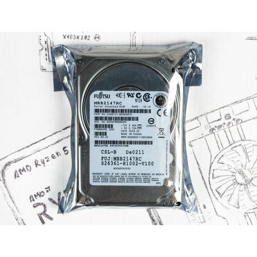 25 жесткий диск Fujitsu 147Gb 1022600₽