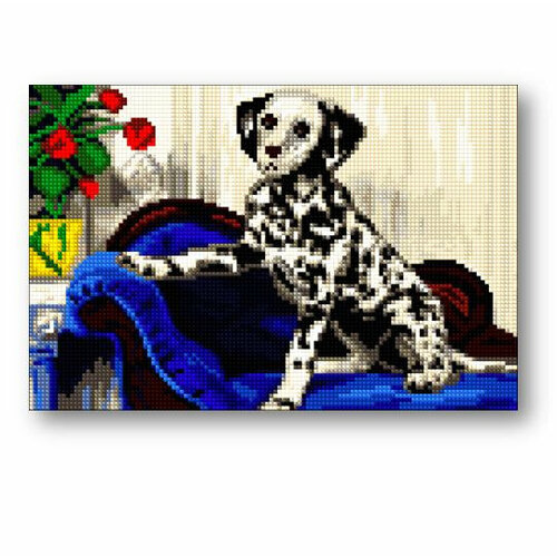 Алмазная мозаика Anya «Далматинец» (20х30 см, Полная выкладка, квадратные стразы)