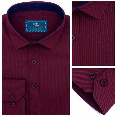 фото Рубашка westhero, размер 3xl, бордовый