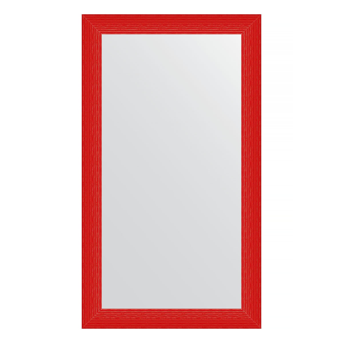 Зеркало настенное EVOFORM в багетной раме красная волна 80х140 см для гостиной прихожей кабинета спальни и ванной комнаты BY 3909