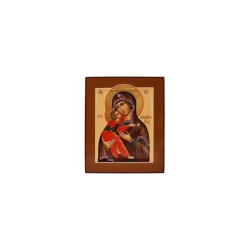 икона живописная 17х21 троица Икона живописная БМ Владимирская 17х21 #32243