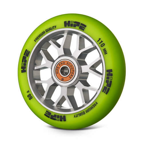 фото Колесо hipe h3 lumi серебристый/желтый люминисцентый