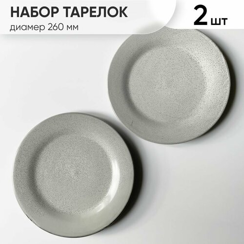 Набор фарфоровых тарелок 2 шт диаметр 260 мм, Хорекс