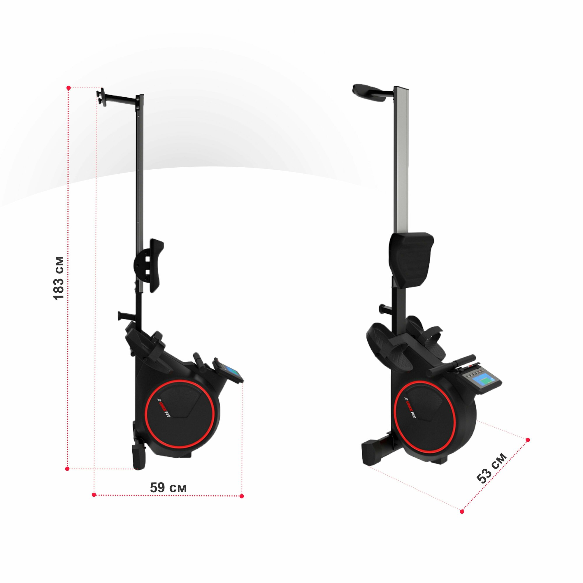 Гребной тренажер UNIX Fit Techno Rower 410E электромагнитный кардио тренажер спортивный для дома, для спины, ног и рук, до 130 кг UNIXFIT