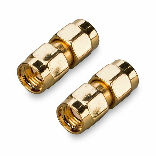 sma male to rp sma male rf connectors or rp sma male to rp sma male rf connectors adapter communications parts Переходник SMA (male) - RP-SMA (male) (2шт)