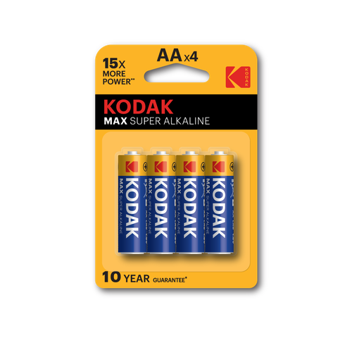 Батарейки Kodak LR6-4BL MAX SUPER Alkaline [KAA-4] арт. Б0005120 (4 шт.) батарейки kodak lr6 4bl max super alkaline kaa 4 4 шт