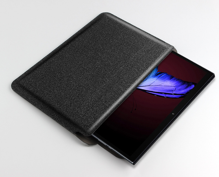 Защитный чехол-клатч-сумка MyPads с крепежом для стилуса для Lenovo Yoga Tablet Duet 7 (13IML05) 13 из качественной эко-кожи черный