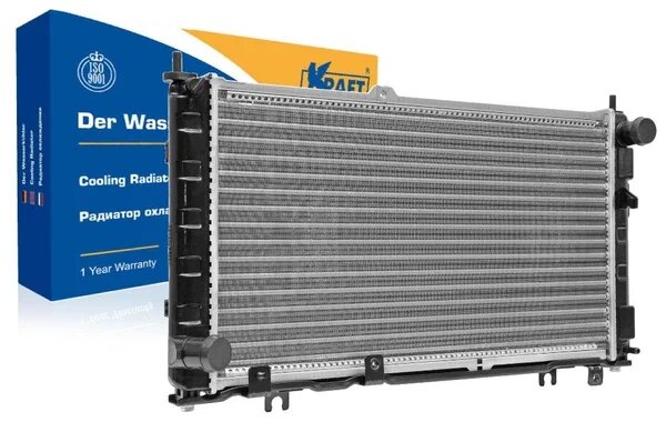 Радиатор охлаждения ВАЗ-2190 алюминиевый (KRAFT)