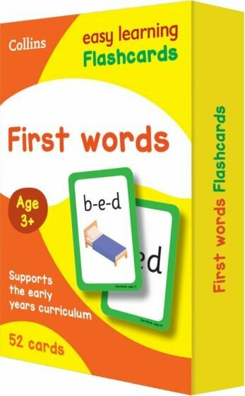 First Words Flashcards Ages 3-5 (52 Cards) - фото №1