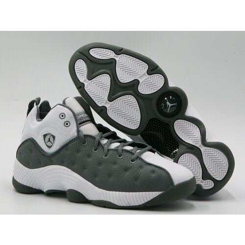 Кроссовки NIKE Jordan Jumpman Team II, полнота D, размер 11 US, белый, серый