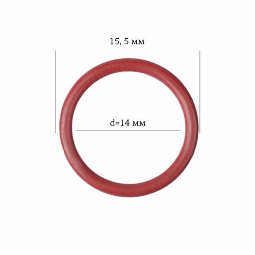 Кольцо для бюстгальтера металл ARTA. F.2831 Ø14мм, цв.101 темно-красный, уп.50шт
