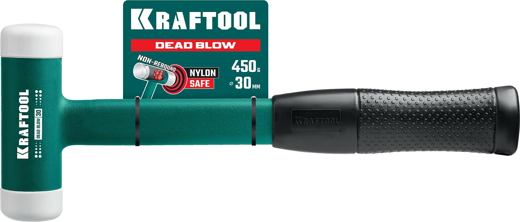 KRAFTOOL Dead Blow 30 мм 450 г Безынерционный молоток (2078-30)