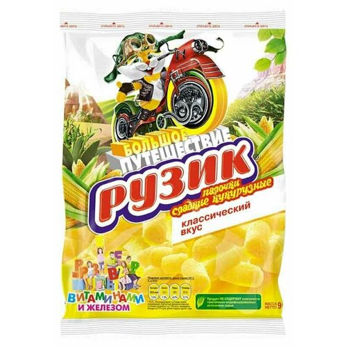 Палочки кукурузные рузик сладкие, 90 г, 4 шт