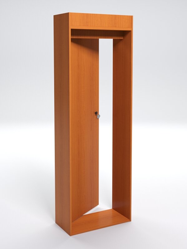 фото Дверной блок ДБ-210, Вишня 90 x 35 x 210 см (ДхШхВ)