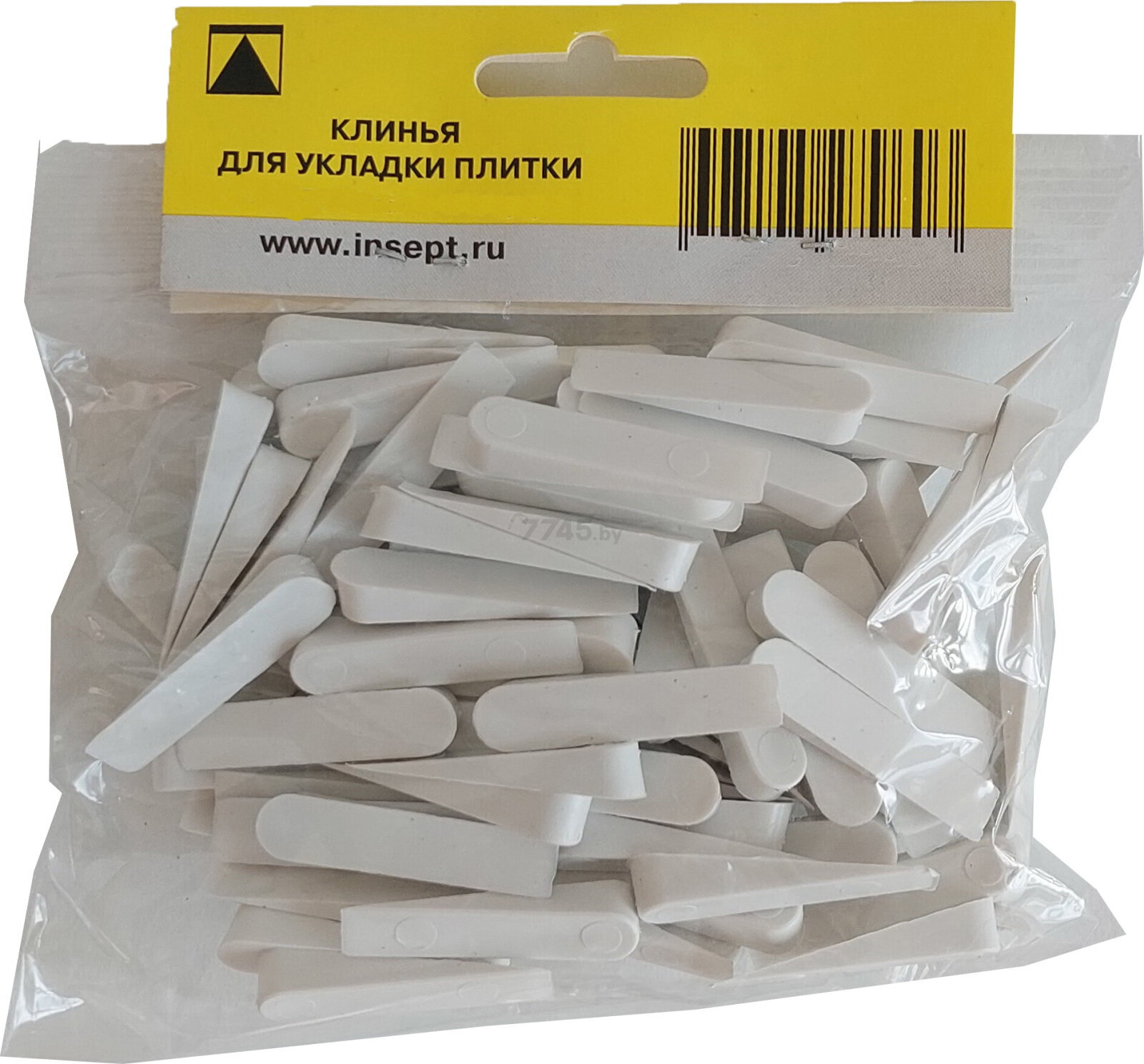 Клинья "Практик", для плитки, пластмассовые, 28x6x6мм, 100 штук — фото 1