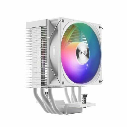 PCCooler Вентиляторы R400 ARGB WH S115X 1200 1700 AM4 AM5 TDP 180W, 90mm ARGB Fan, 4 тепловые трубки 6мм, 650-2200RPM, 28,3dBa водяное охлаждение pccooler argb gi cx240