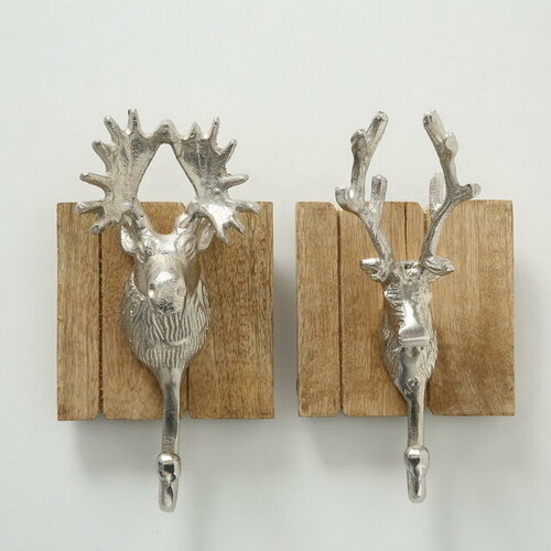 Boltze Набор настенных крючков Олень и Лось 2213 см 2 шт 4589₽