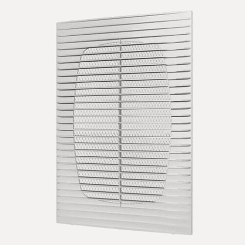 Изображение товара Вентиляционная решётка ERA 1724Г, белая, пластик, 170x240мм, с москитной сеткой