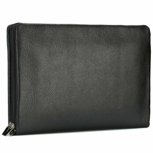 Папка для документов Кожинка, фактура матовая, черный