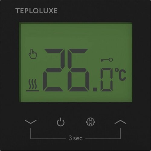 Терморегулятор для теплого пола Теплолюкс PONTUS черный терморегулятор термостат для теплого пола теплолюкс pontus wi fi белый ecom