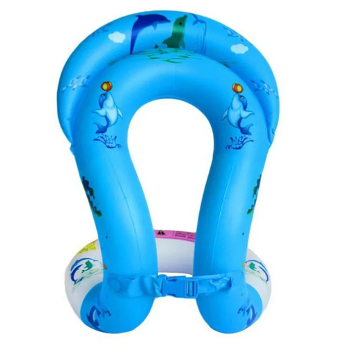 Жилет для плавания 3-6 лет S голубой (восьмерка) жилет надувной для плавания восьмерка размер s фиолетовый арт 950033 s