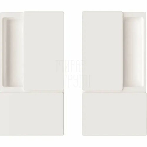 Ручка-купе B300000132 AGB АГБ WAVE без запирания для раздвижных дверей подходит К TOUCH белый 15126₽