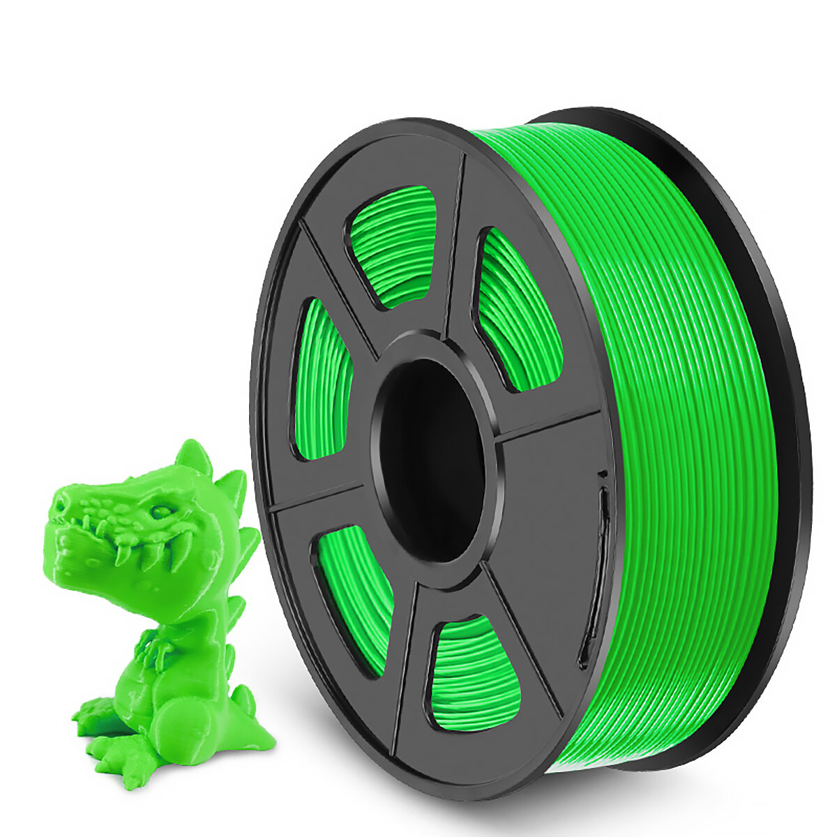 фото Филамент NVPRINT PETG Green для 3D печати диаметр 1.75мм длина 330 метров масса 1 кг