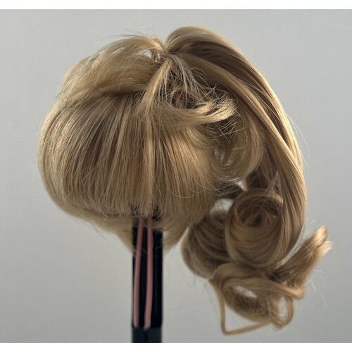 Парик Luts CDW-60 For Honey Delf (с хвостиком: светло-коричневый размер 15-18 см для кукол Латс)